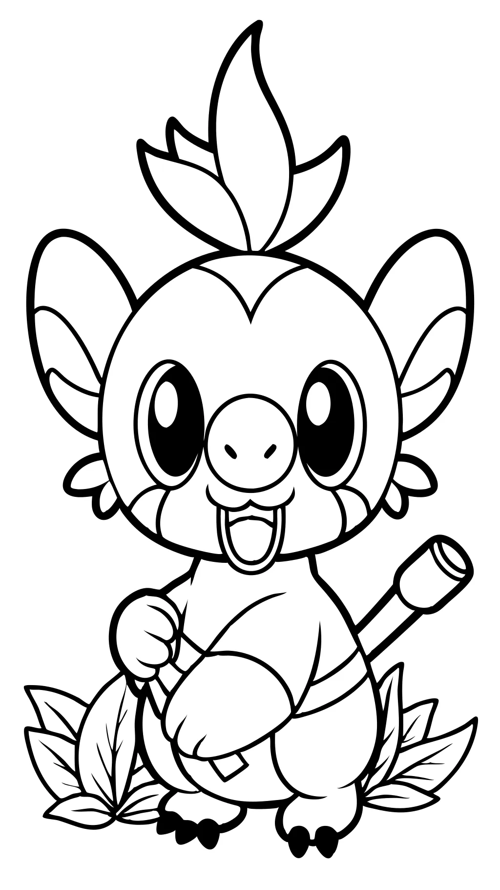 grookey coloring pages